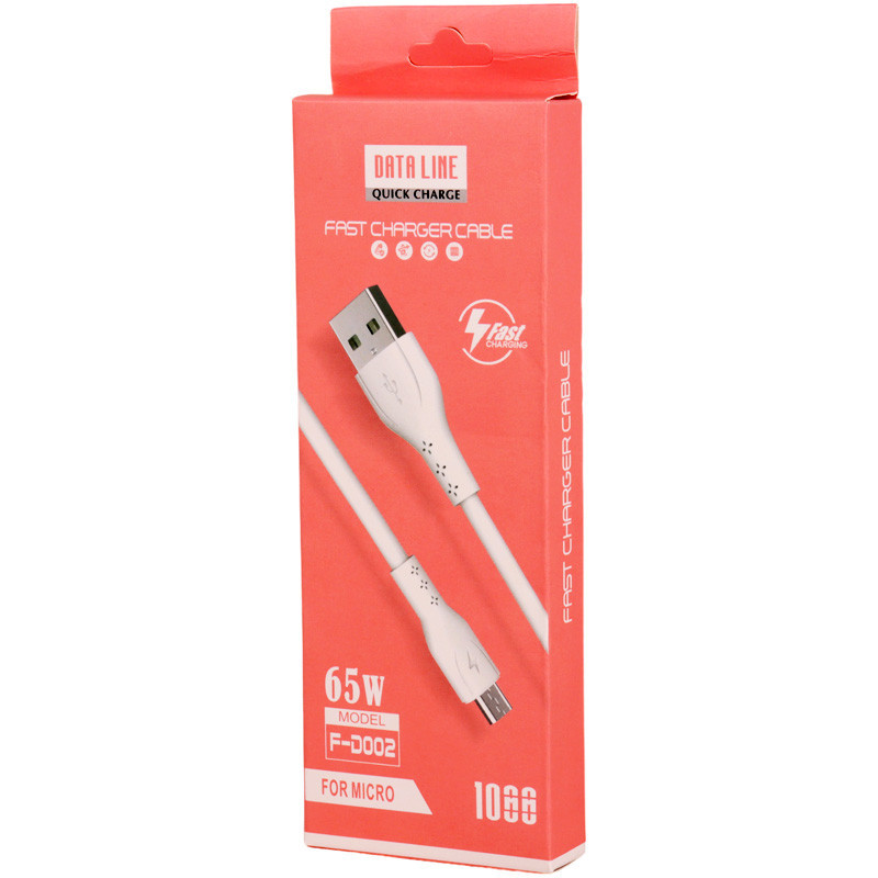 کابل میکرو یو اس بی فست شارژ Data Line F-D002 3A 65W 1m