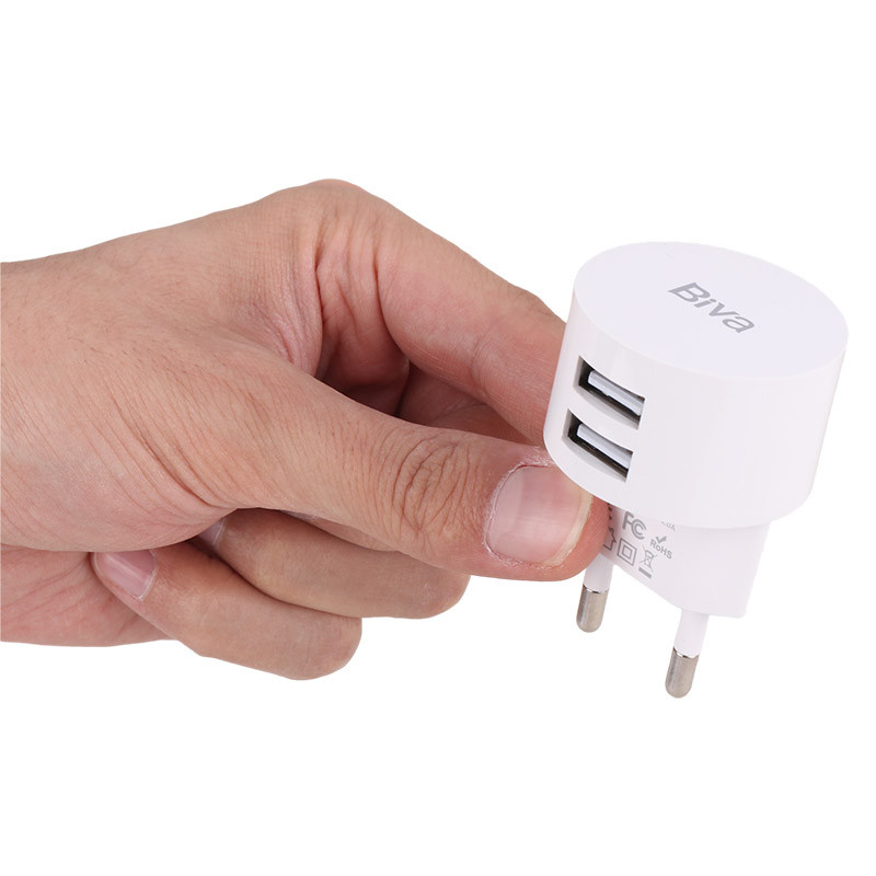 شارژر دیواری Biva HC-03 2Port 2A 10W + کابل تایپ سی