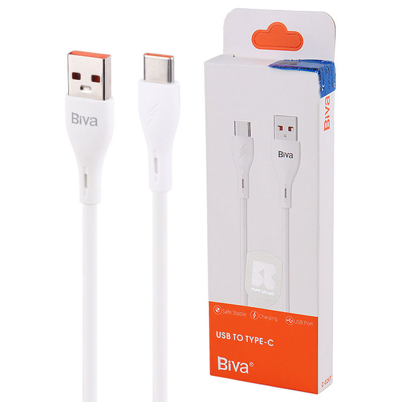 کابل تایپ سی فست شارژ Biva C-026T 3A 15W 1m