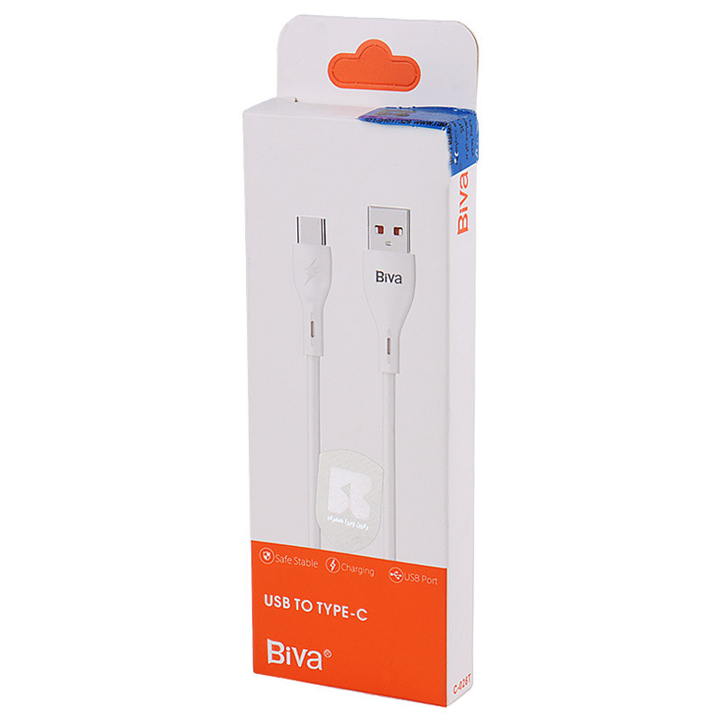 کابل تایپ سی فست شارژ Biva C-026T 3A 15W 1m