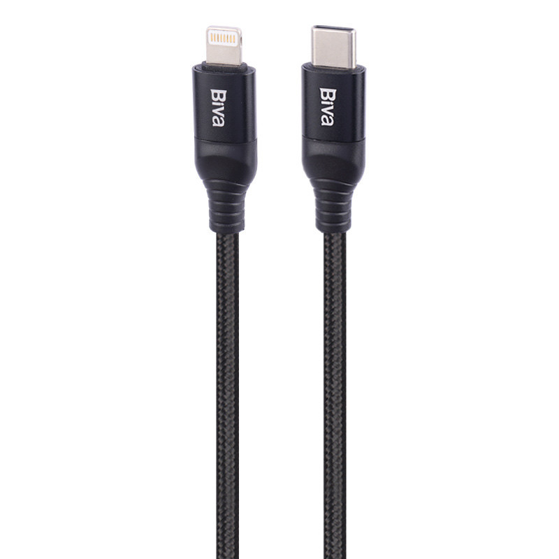 کابل تبدیل فست شارژ Biva C-03CL Type-C To Lightning 2.4A 20W 1.2m