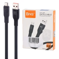 کابل میکرو یو اس بی فست شارژ Biva C-01V 2.4A 1m