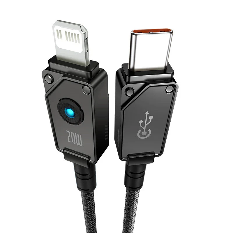 کابل تبدیل فست شارژ Baseus Unbreakable Series P10355803111-00 Type-C To Lightning PD 20W 1m