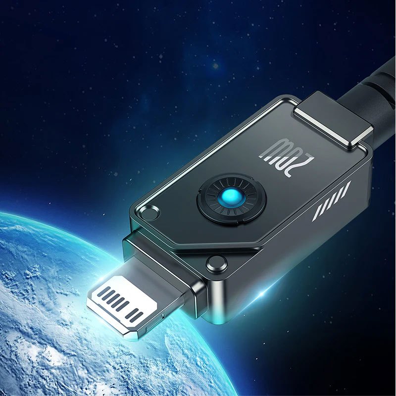 کابل تبدیل فست شارژ Baseus Unbreakable Series P10355803111-00 Type-C To Lightning PD 20W 1m