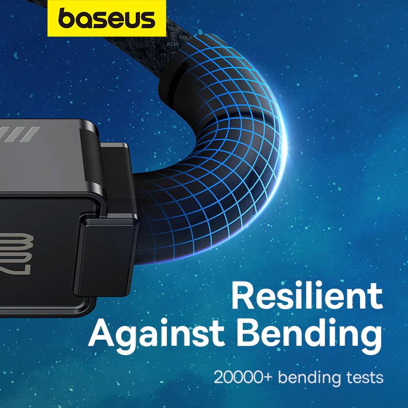 کابل تبدیل فست شارژ Baseus Unbreakable Series P10355803111-00 Type-C To Lightning PD 20W 1m