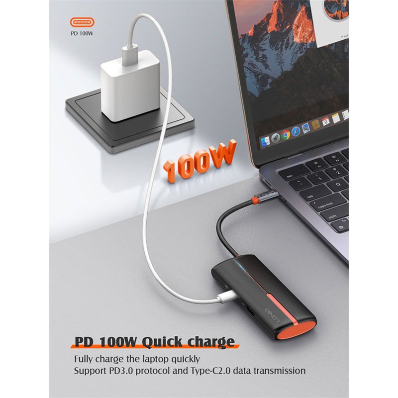 هاب 5 پورت Type-C الدینیو DS-25H