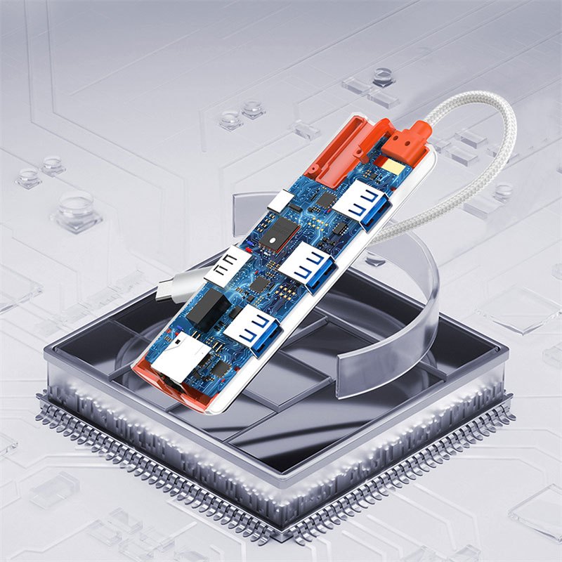هاب 6 پورت Type-C الدینیو DS-26H