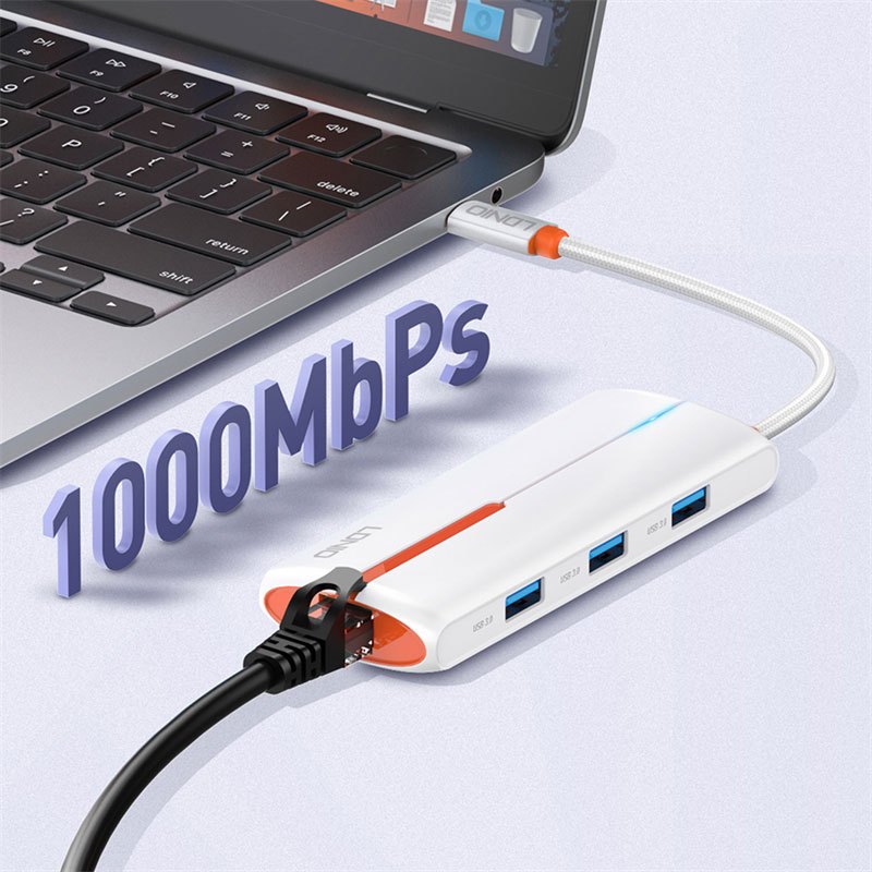 هاب 6 پورت Type-C الدینیو DS-26H