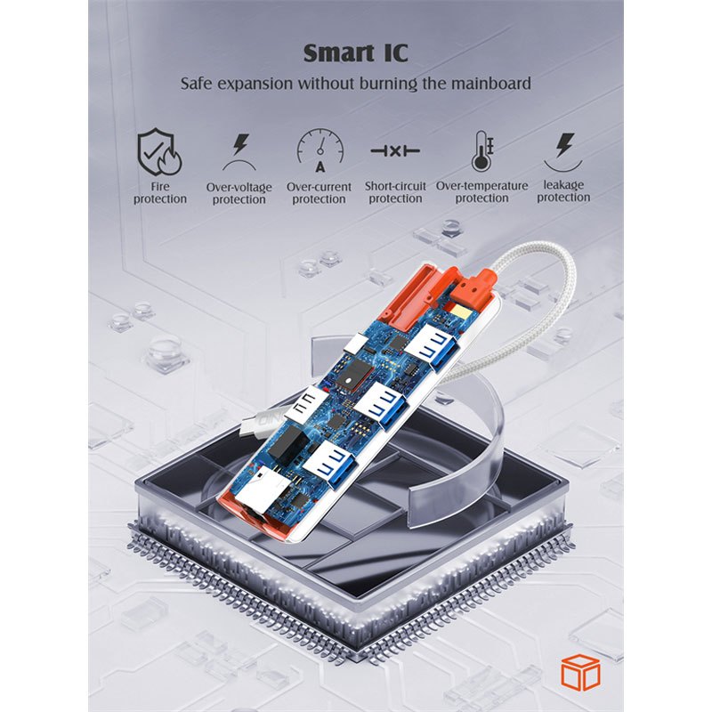 هاب 6 پورت Type-C الدینیو DS-26H