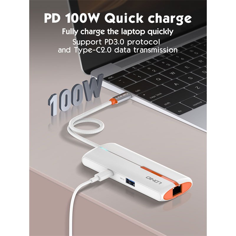 هاب 4 پورت Type-C الدینیو DS-26U