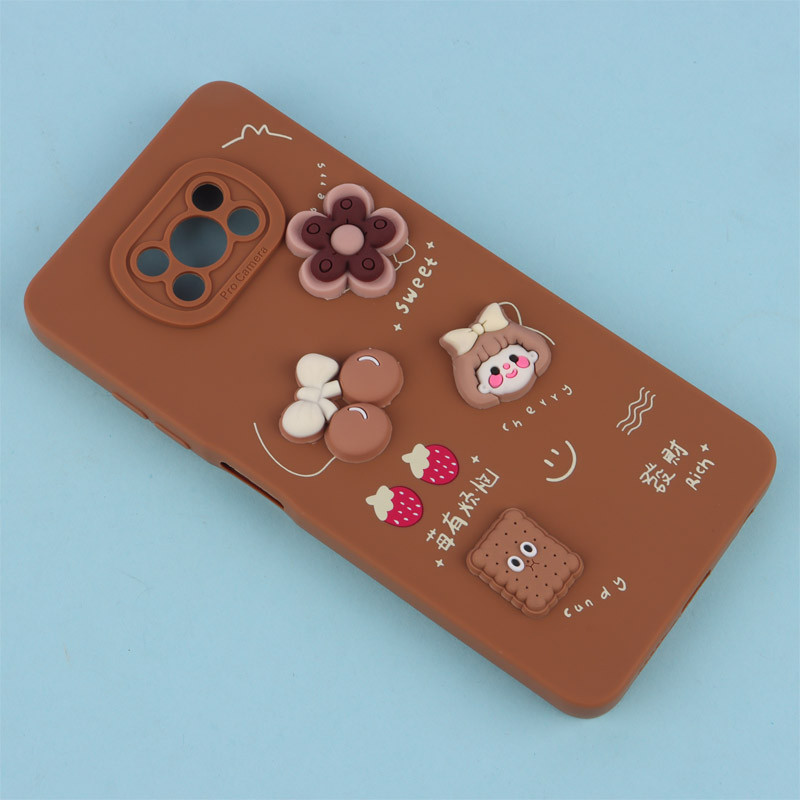 قاب فانتزی عروسکی Pro Camera محافظ لنزدار Xiaomi Poco X3 / X3 NFC / X3 pro کد 2