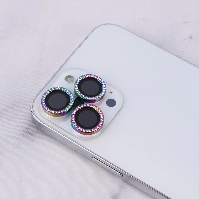 محافظ لنز رینگی نگین دار iPhone 13 Pro Max کد 2
