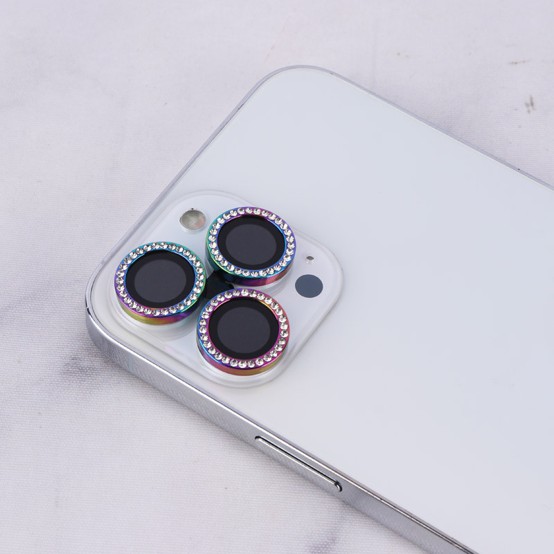 محافظ لنز رینگی نگین دار iPhone 13 Pro Max کد 2