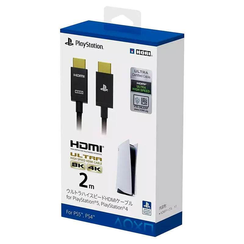 کابل Hori HDMI 8K 2m کنسول بازی PS5 و PS4