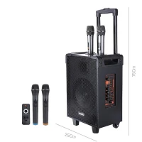 اسپیکر چمدانی بلوتوثی رم و فلش خور Yesido YSW16 + میکروفون و ریموت کنترل