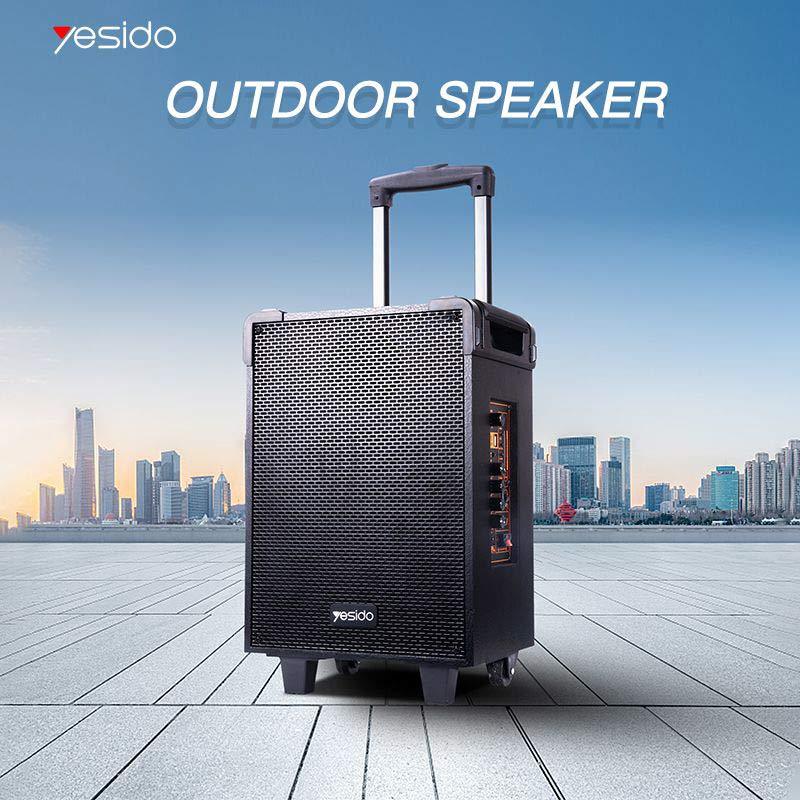 اسپیکر چمدانی بلوتوثی رم و فلش خور Yesido YSW16 + میکروفون و ریموت کنترل