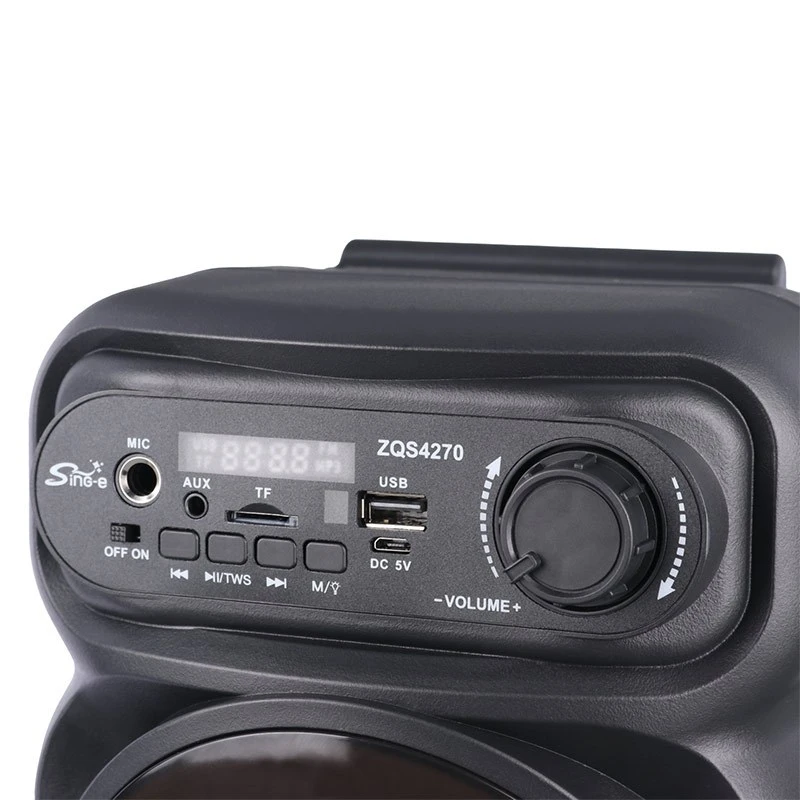 اسپیکر بلوتوثی رم و فلش خور Sing-E ZQS4270 + ریموت کنترل