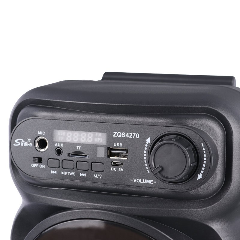 اسپیکر بلوتوثی رم و فلش خور Sing-E ZQS4270 + ریموت کنترل