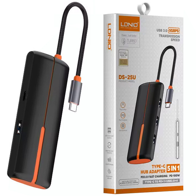 هاب 5 پورت Type-C الدینیو DS-25U