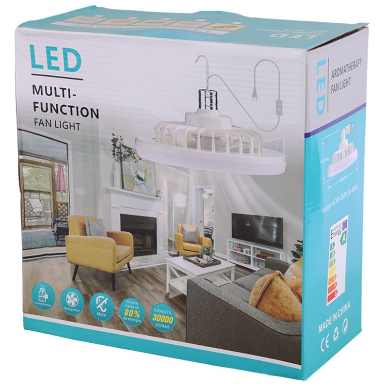 لامپ ال ای دی پنکه دار Fan Light پایه E27 + ریموت کنترل