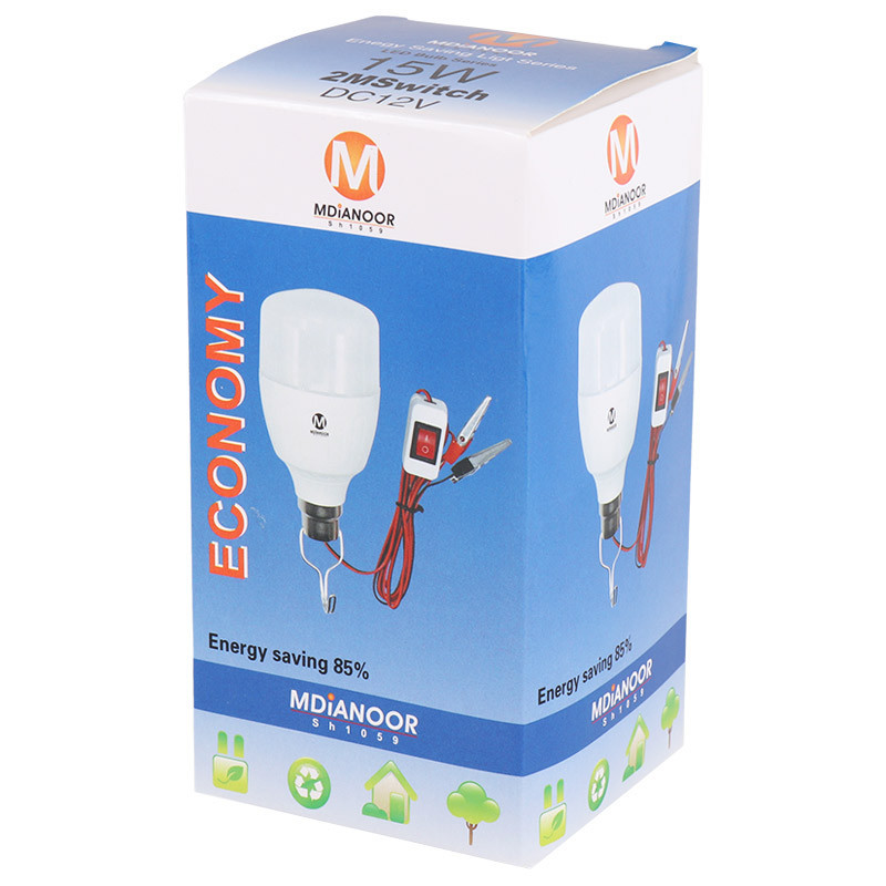 چراغ ماشینی 15 وات کلیددار Mdianoor SH1059