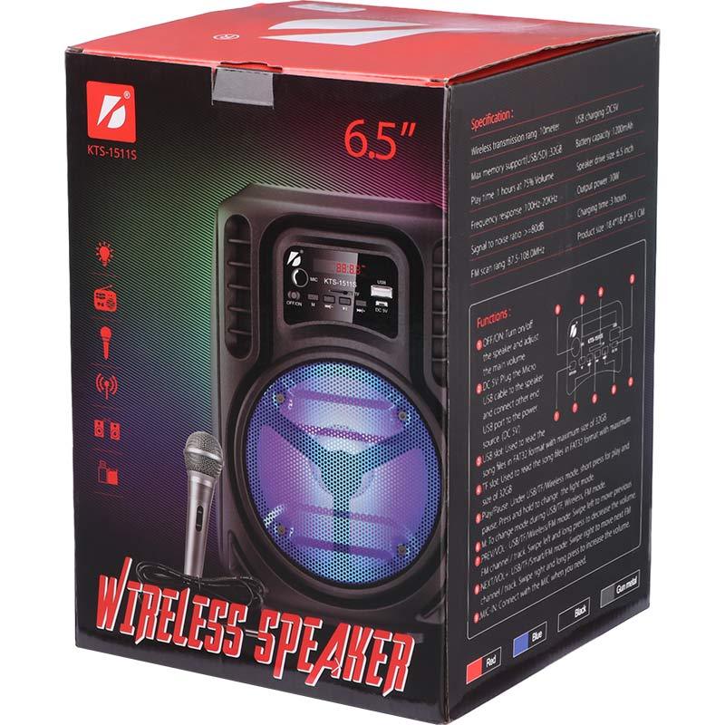 اسپیکر بلوتوثی رم و فلش خور KTS-1511S + میکروفون