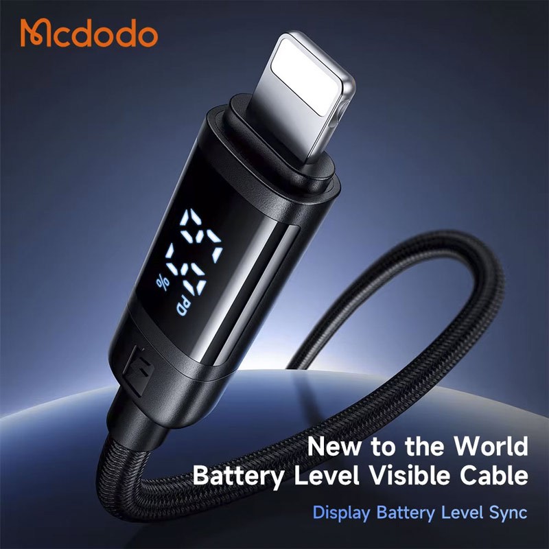 کابل تبدیل فست شارژ Mcdodo CA-521 Type-C To Lightning 3A PD 36W 1.2m