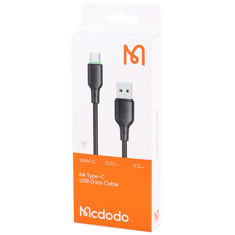 کابل تایپ سی فست شارژ Mcdodo CA-475 6A QC4.0 100W 1.2m