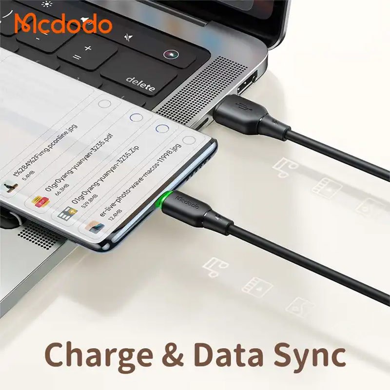 کابل تایپ سی فست شارژ Mcdodo CA-475 6A QC4.0 100W 1.2m