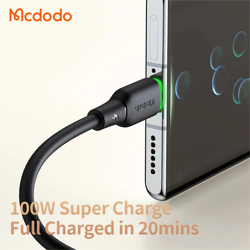 کابل تایپ سی فست شارژ Mcdodo CA-475 6A QC4.0 100W 1.2m