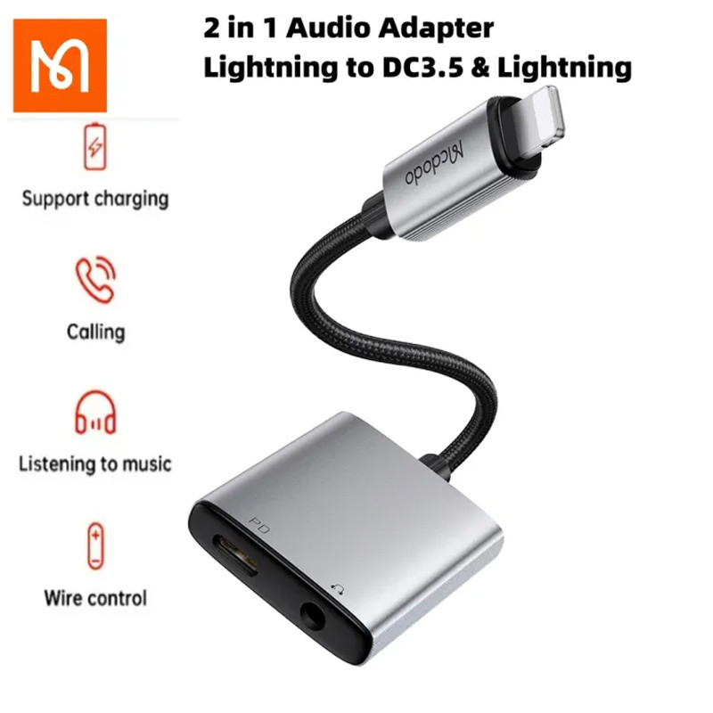 تبدیل Mcdodo CA-554 Lightning to AUX / Lightning