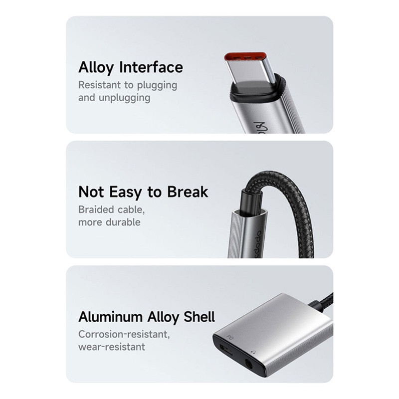 تبدیل Mcdodo CA-554 Lightning to AUX / Lightning