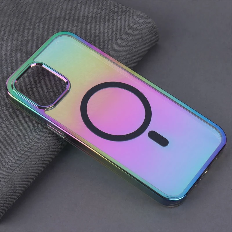 قاب شفاف هولوگرامی PC Creative Case مگ سیف iPhone 12 Pro Max