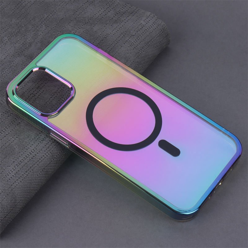 قاب شفاف هولوگرامی PC Creative Case مگ سیف iPhone 12 Pro Max