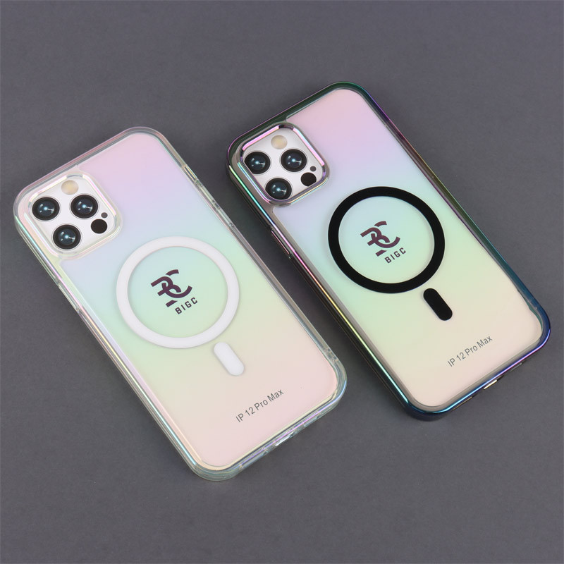 قاب شفاف هولوگرامی PC Creative Case مگ سیف iPhone 12 Pro Max