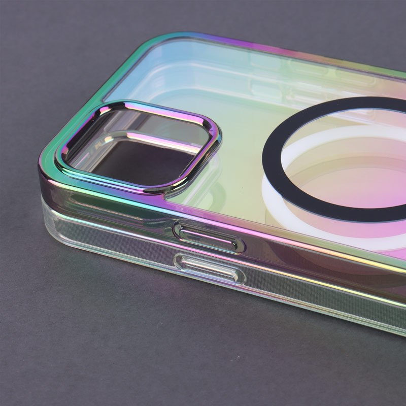 قاب شفاف هولوگرامی PC Creative Case مگ سیف iPhone 12 Pro Max