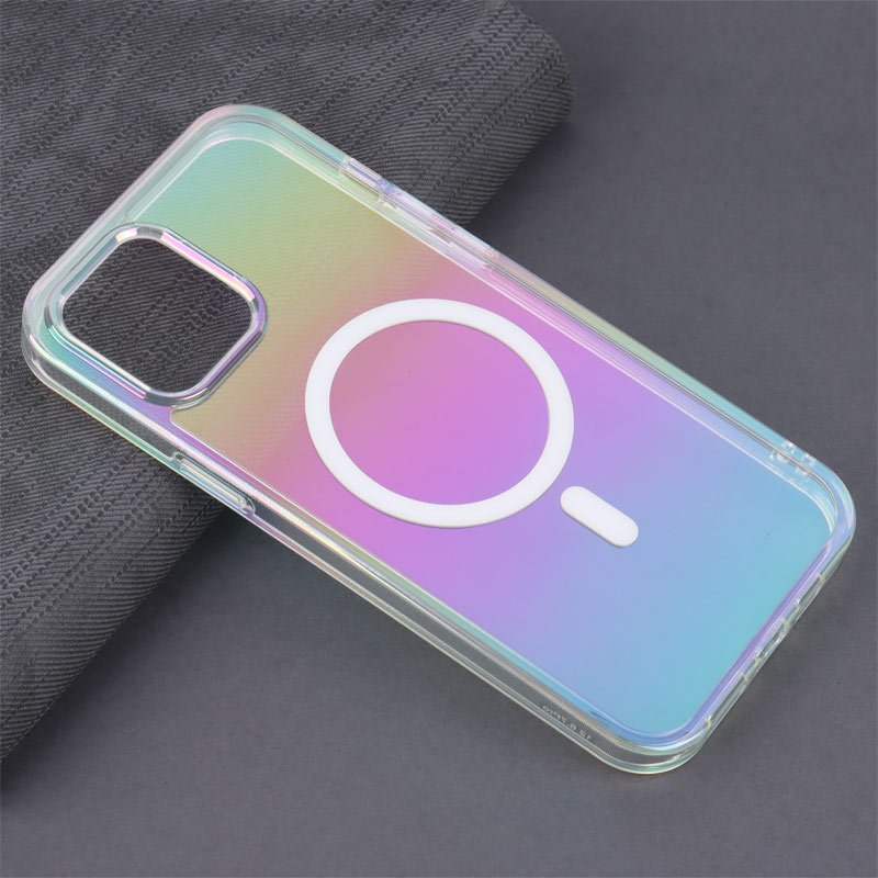 قاب شفاف هولوگرامی PC Creative Case مگ سیف iPhone 12 Pro Max