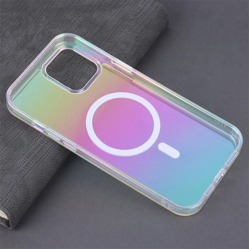 قاب شفاف هولوگرامی PC Creative Case مگ سیف iPhone 12 Pro Max