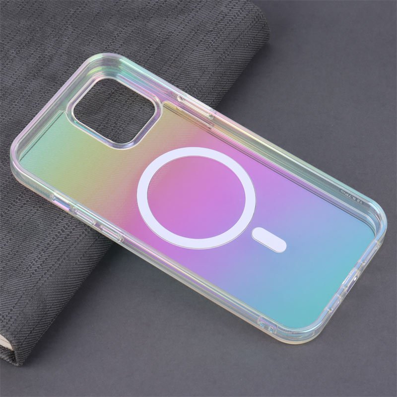 قاب شفاف هولوگرامی PC Creative Case مگ سیف iPhone 12 Pro Max