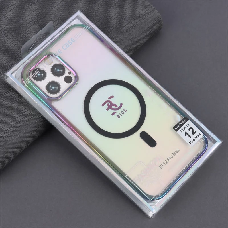 قاب شفاف هولوگرامی PC Creative Case مگ سیف iPhone 12 Pro Max