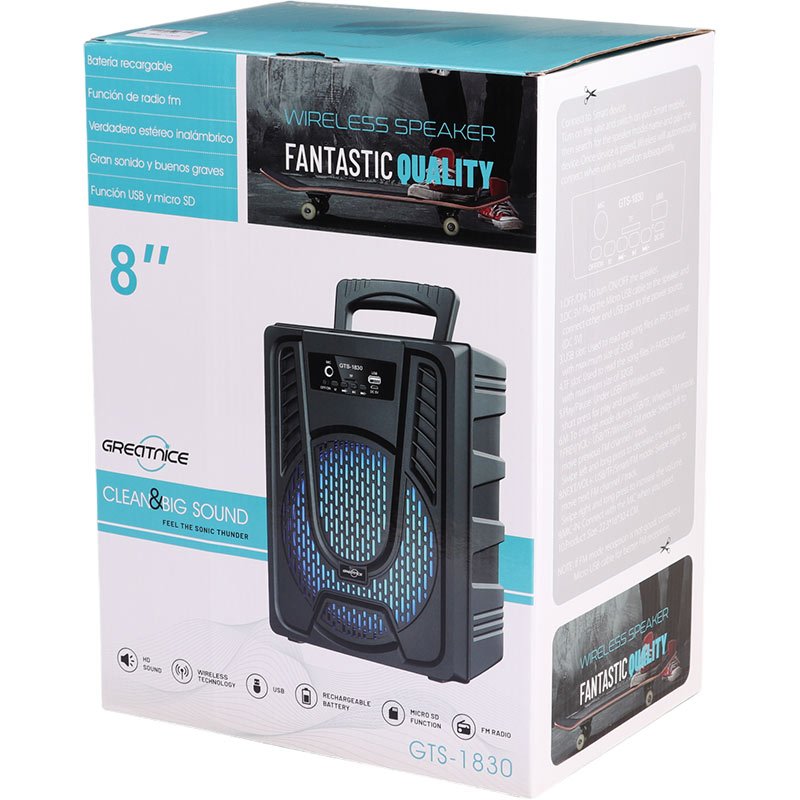 اسپیکر بلوتوثی رم و فلش خور Greatnice GTS-1830