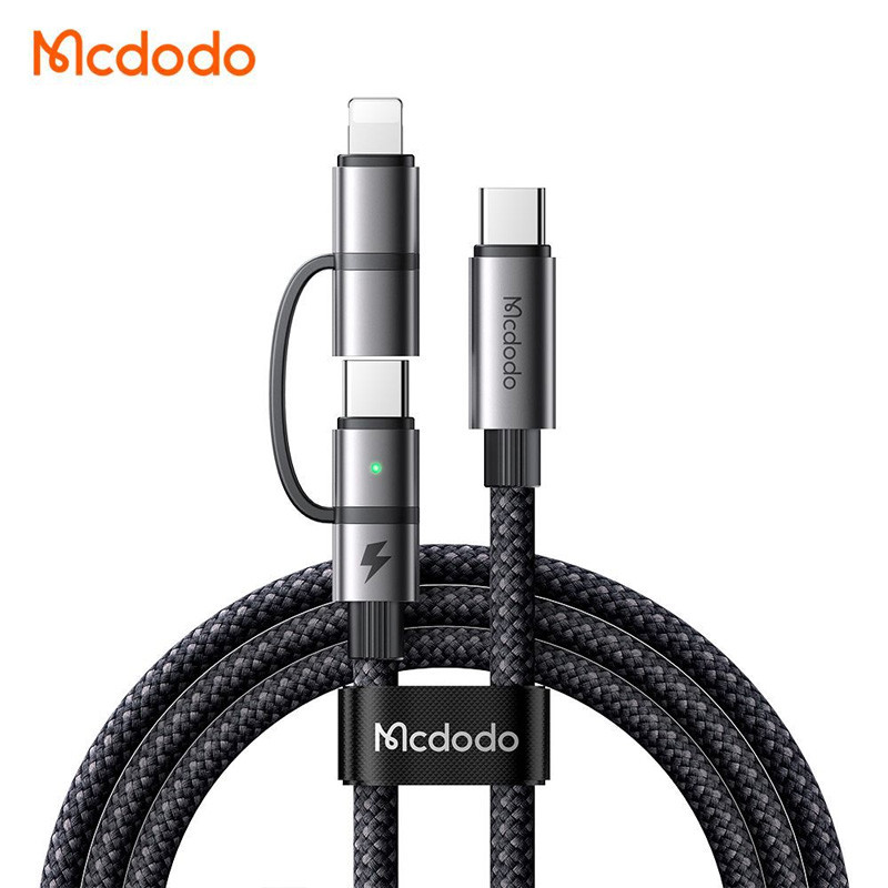 کابل تبدیل فست شارژ Mcdodo CA-0450 Type-C To Type-C / Lightning 5A 100W 1.2m