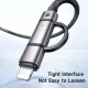 کابل تبدیل فست شارژ Mcdodo CA-0450 Type-C To Type-C / Lightning 5A 100W 1.2m