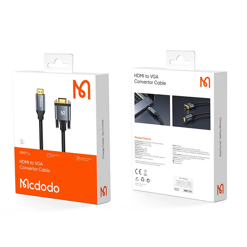 کابل Mcdodo CA-777 HDMI To VGA 2m