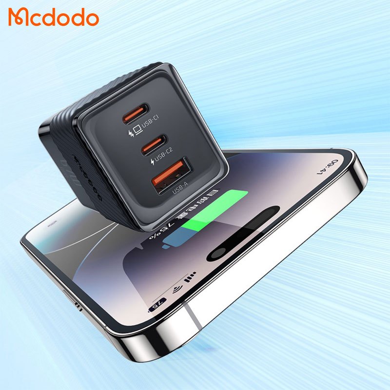 کلگی فست شارژ Mcdodo CH-150 GAN 5 Mini 3Port 5A QC4.0 PD 67W