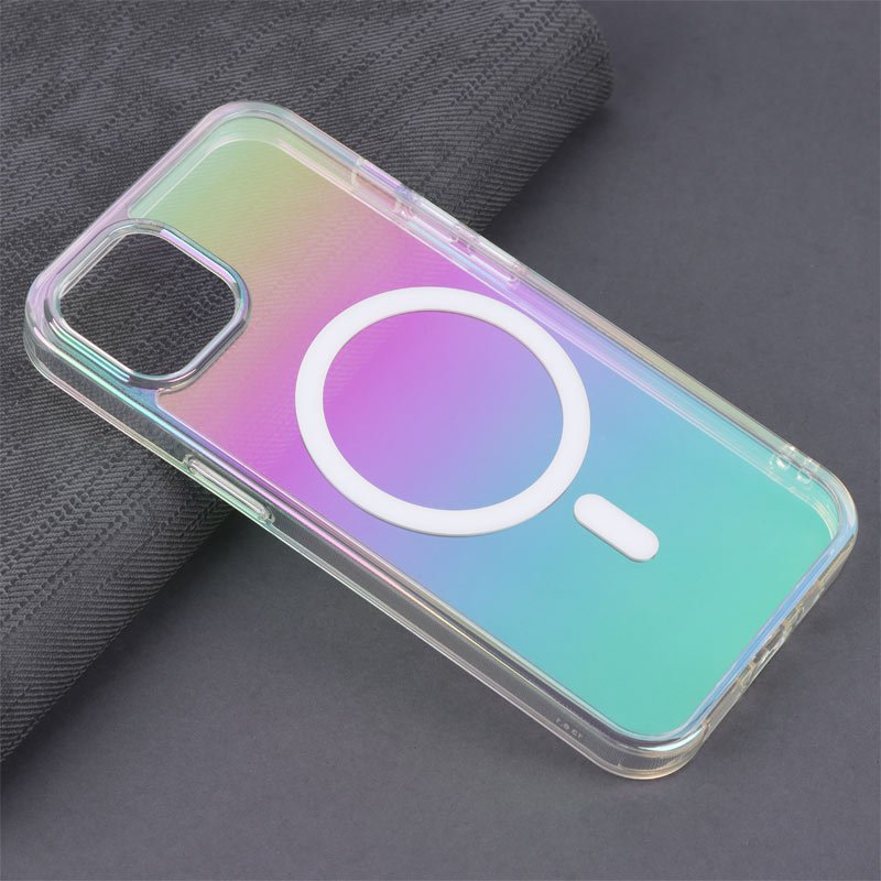 قاب شفاف هولوگرامی PC Creative Case مگ سیف iPhone 13