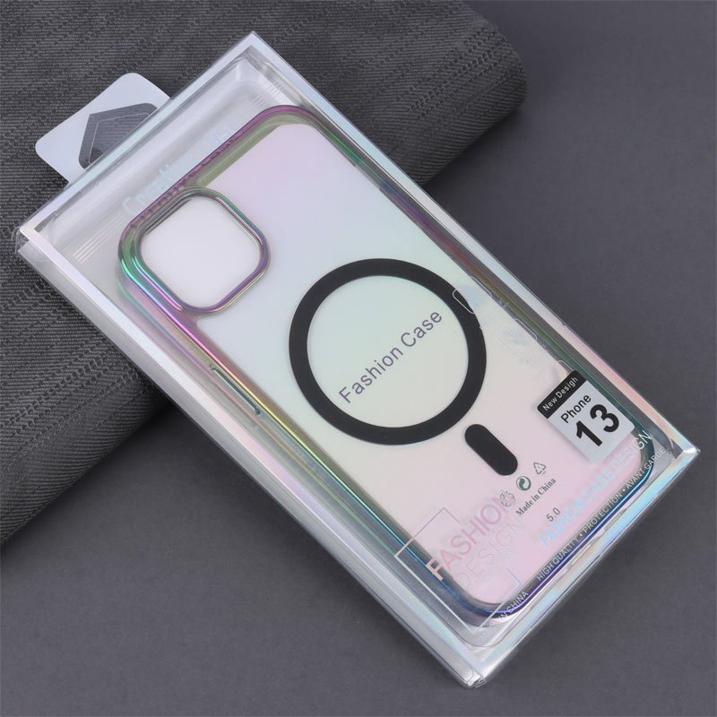 قاب شفاف هولوگرامی PC Creative Case مگ سیف iPhone 13