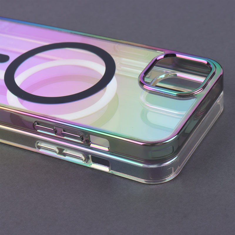 قاب شفاف هولوگرامی PC Creative Case مگ سیف iPhone 13