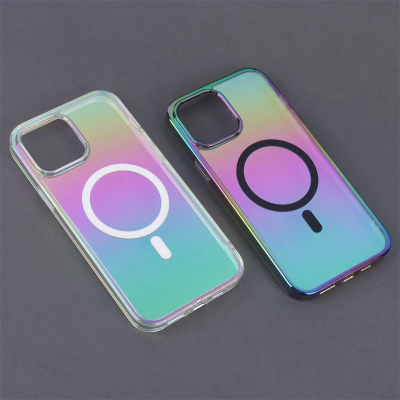 قاب شفاف هولوگرامی PC Creative Case مگ سیف iPhone 13 Pro Max