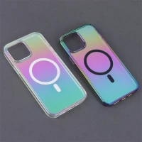 قاب شفاف هولوگرامی PC Creative Case مگ سیف iPhone 13 Pro Max